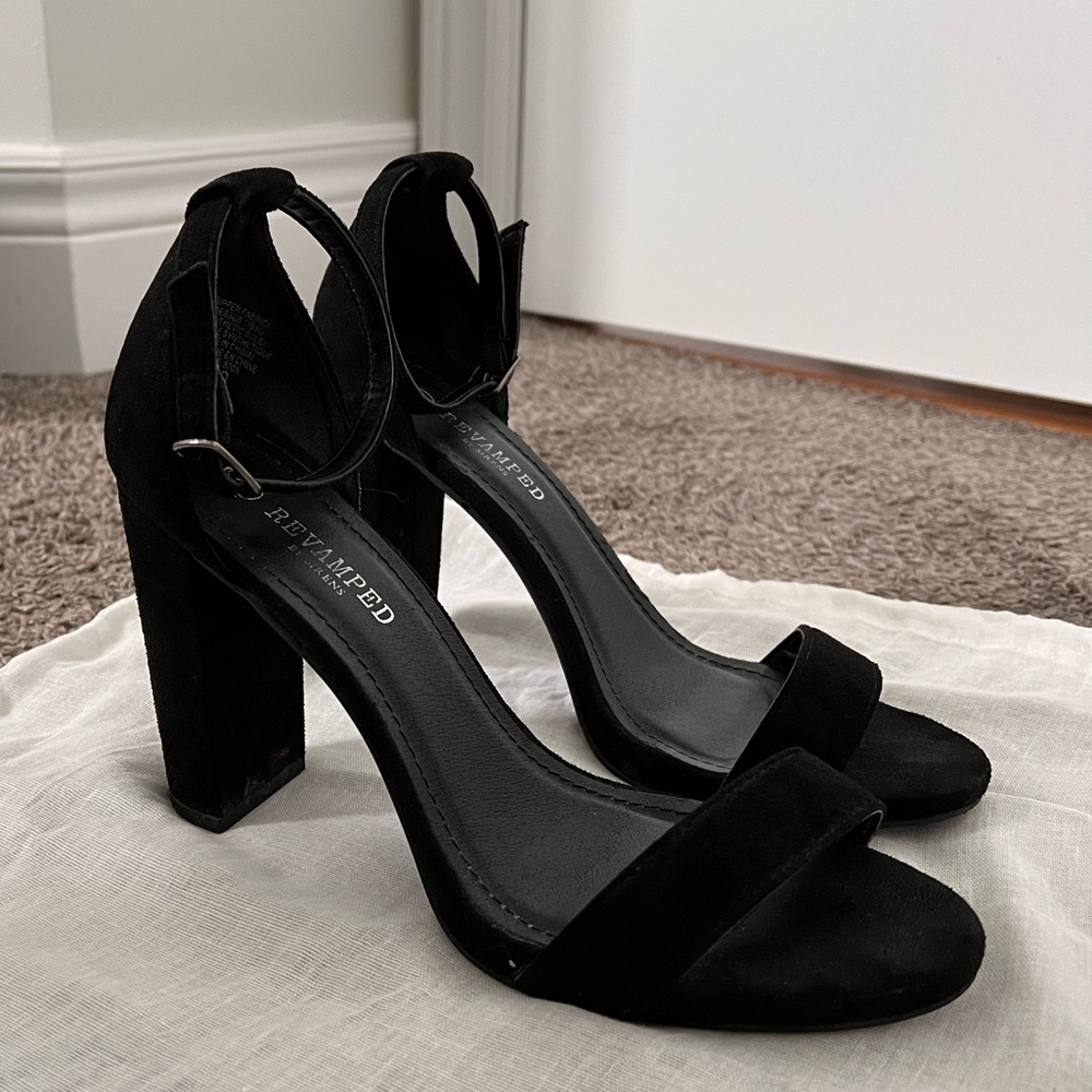 Black Strappy Heels